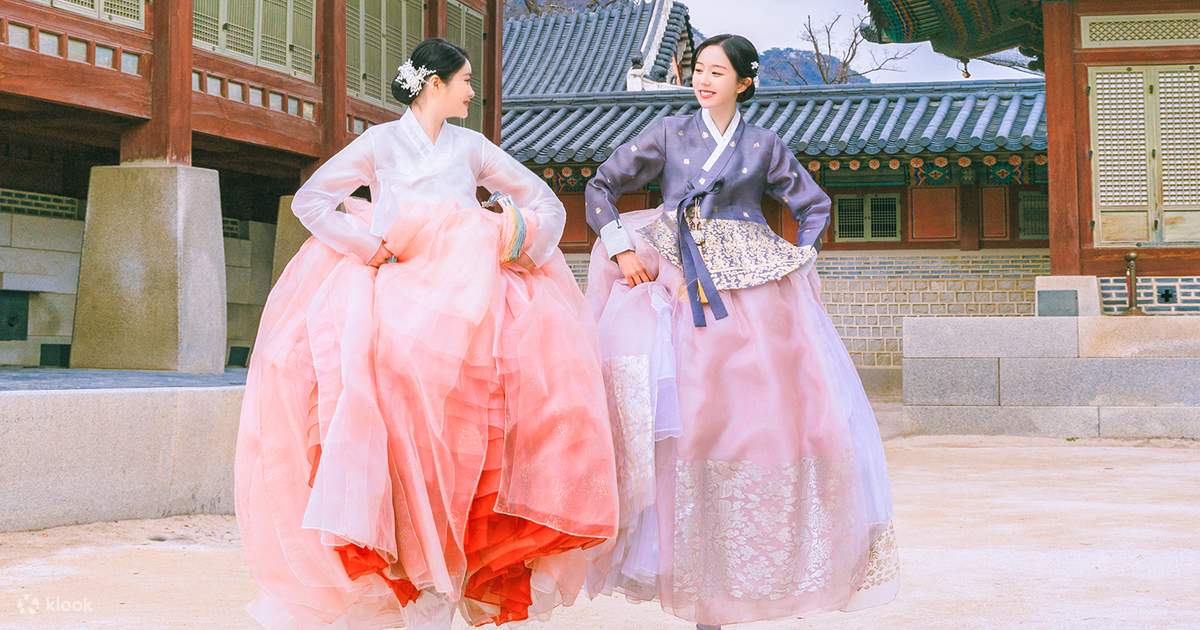 Hanbok Verleih mit koreanischem Haarstyling bei Hanboknam Gyeongbokgung Klook Vereinigte Staaten